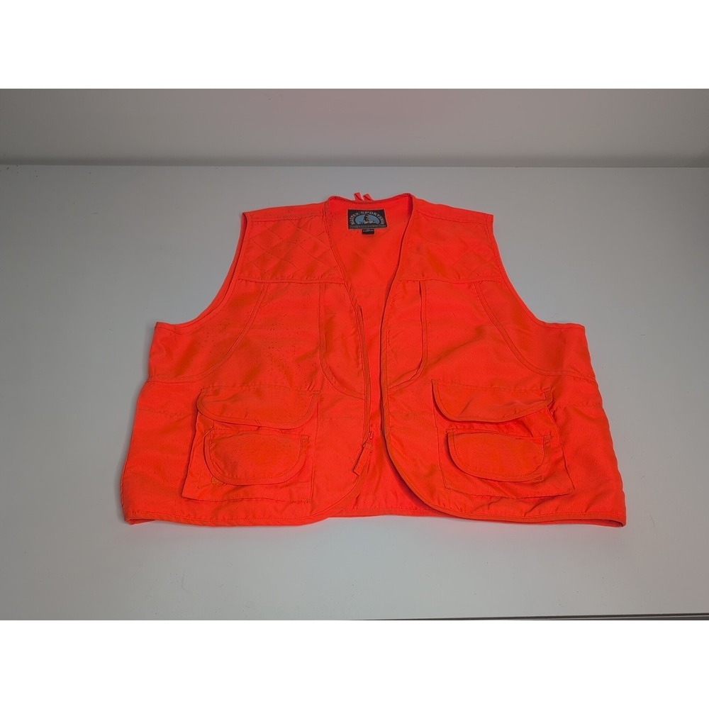 Master Sportsman Rugged Outdoor Gear Hunting Vest Size XXL 2XL Orange